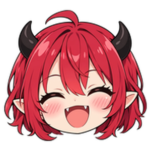 【透過PNG素材】悪魔っ娘 ミニキャラスタンプ＆アイコンセット（8種）