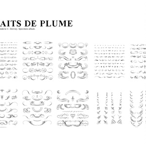 Gravure et Fonderie C. Derriey. Specimen-album. [TRAITS DE PLUME]