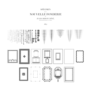 装飾活字【PNGエディション】SPÉCIMEN DE LA NOUVELLE FONDERIE DE JULES DIDOT（1842）
