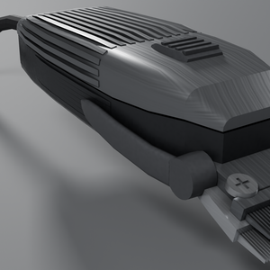 業務用バリカン 3D モデル / Barber Hair Clipper 3D Model（PBR・実寸・UV 展開済み）