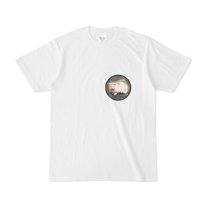 シンプルデザインTシャツ 漫画猫