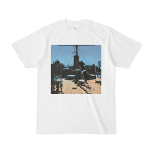 シンプルデザインTシャツ ネイビーカンパン
