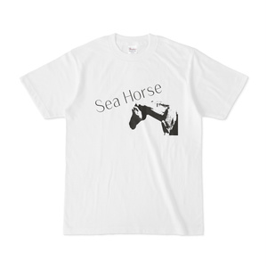 シンプルデザインTシャツ Sea Horse