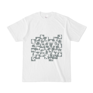 シンプルデザインTシャツ WAVE・MONSTER(GRAY)