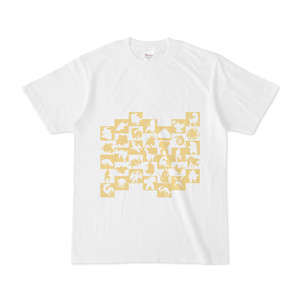 シンプルデザインTシャツ WAVE・MONSTER(KHAKI)