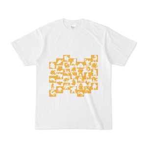 シンプルデザインTシャツ WAVE・MONSTER(GOLD)