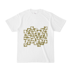 シンプルデザインTシャツ WAVE・MONSTER(OLIVE)
