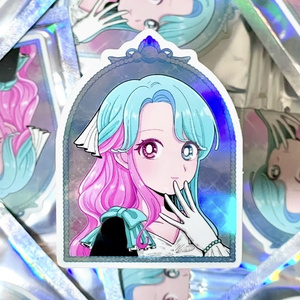 【ホログラムステッカー】宝石女子「アレキサンドライト」