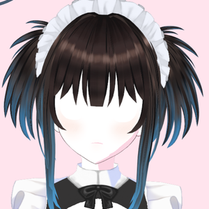３Ｄ ＶＲｏｉｄ髪型・かわいいメイドのツインテール (3D HAIR - CUTE MAID PIGTAILS))