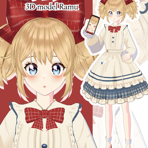 【VRoidVRMモデル】 ラム (3D MODEL - RAMU)