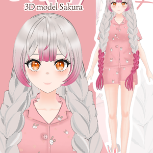 【VRoidVRMモデル】 さくら (3D MODEL - SAKURA)