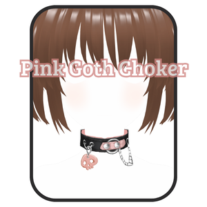 3Dピンクゴス・チョーカー - 3D Pink Goth Choker