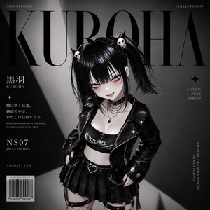 黒羽 KUROHA — NS07 | Original 3D Avatar | VRChat / VRM / VRoid