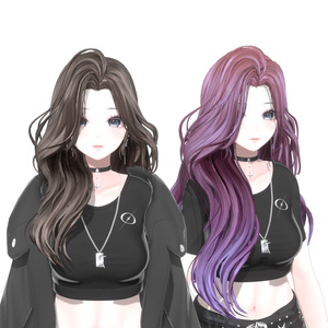 〈20アバター対応〉 ✦｡✨Wave-hair｡✦