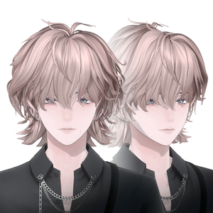 〈7アバター対応〉 Man_Middle_Hair