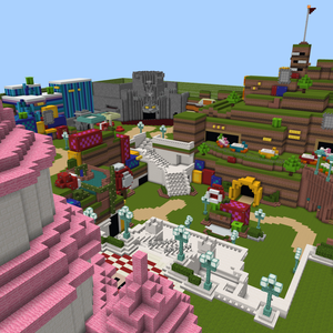 マインクラフト「USJ_スーパーニンテンドーワールド」再現建築＆ミニゲームマップ