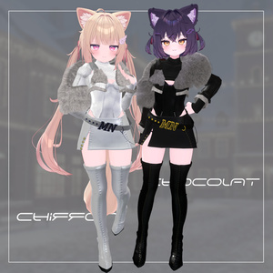 【5アバター対応】Lunar Fur Muse【オリジナル３D衣装】 缩略图 9