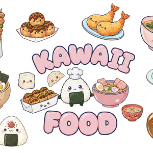 可愛い食べ物詰め合わせ