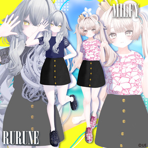 [FREE][7アバター対応]SUMMER CASUAL(UNI-Virtuallandオリジナル3D衣装) 缩略图 7