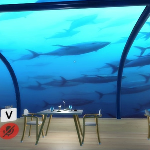 【VRChatワールド】水中レストラン Ver2 ※VCC対応,SDK3対応 缩略图 2