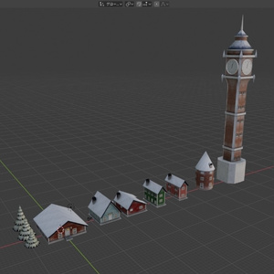 【無料提供】雪の町作成セット 缩略图 2
