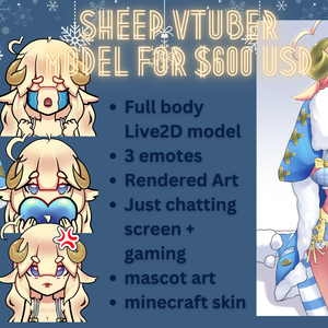 Sheep Vtuber Model Package