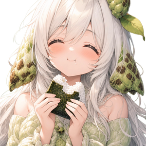 【商用可/背景透過】TRPG・ゲーム立ち絵：チェリモヤドレスのモグモグ少女（4枚セット） / Cute Cherimoya Girl Sprite [Commercial Use OK]