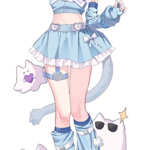 ホロクル9th】雪花ラミィ／博衣こより アクリルスタンド 軍服ver.（非