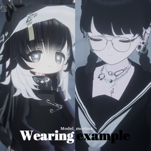 【５アバター対応】”Noir Ensemble.”【VRC向けアクセサリー】 缩略图 4