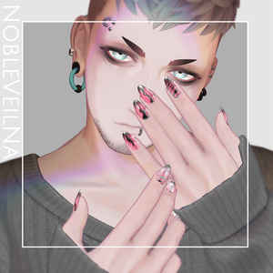 【珍飯亭共通素体対応】NobleVeil Nail【ロング/ショートネイルセット】 缩略图 2