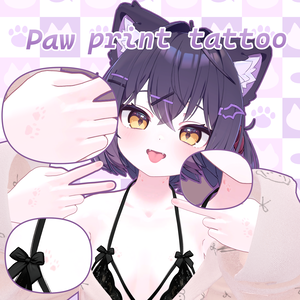 Paw print tattoo【5アバター対応】