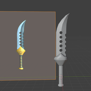 Lostvayne Sword 3D Model (TEXTURED)