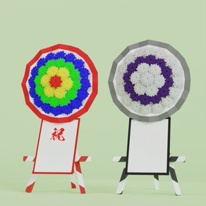 3D Model] Wreath (Flaster) - Celebration ver. & Funeral ver.