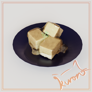【3Dモデル】揚げ出し豆腐