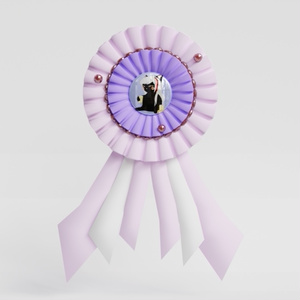 3D model] Painful rosette for badges