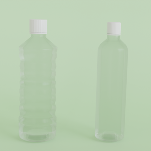 【3Dモデル】ペットボトル2種