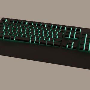 3D model] 2 types of gaming keyboards (high poly, low poly)