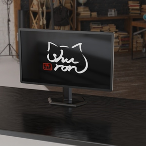 3D model] Monitor (low poly)