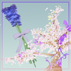 【3Dモデル】サイボーグ植物～ラベンダーと桜～
