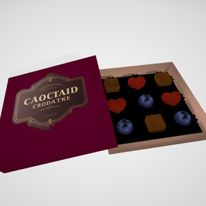 【VRC想定】CHOCO、チョコバナナ等の贈り物セット【3D小物】（机付き）【PCVR／Quest】 缩略图 7