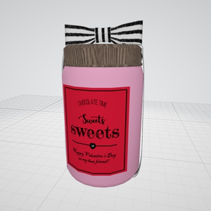 【VRC想定】CHOCO、チョコバナナ等の贈り物セット【3D小物】（机付き）【PCVR／Quest】 缩略图 10