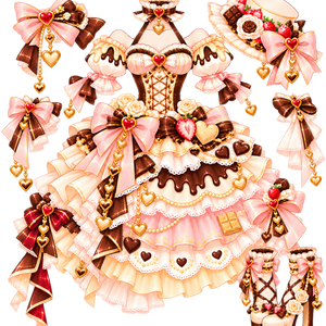 ホワイトチョコ風ドレス