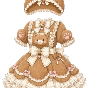 クマの着ぐるみドレス