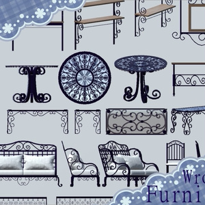 KTNK Wrought iron furniture set
