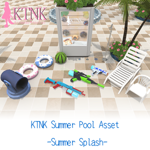 KTNK Summer Pool Set Asset -Vket Splash-