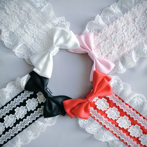 Dolly Ribbonヘッドドレス & 薔薇レースのハーフボンネット オフ