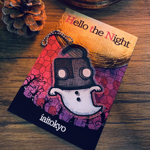 ロボット頭おばけアクリルキーホルダー　　　　「Hello the Night」楽曲付　