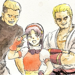 手描き水彩イラスト チラ見 - ダンボールレーベル - BOOTH