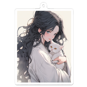 鳥居あかり(秋田系ライバー)が目の前に猫を抱えて現れた。どうする？1.猫を撫でる 2.あかりをなでる