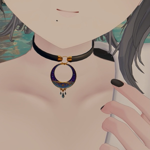 【VRC想定】星雲のアクセサリー（チョーカー、ネックレス）【2種セット】 缩略图 3